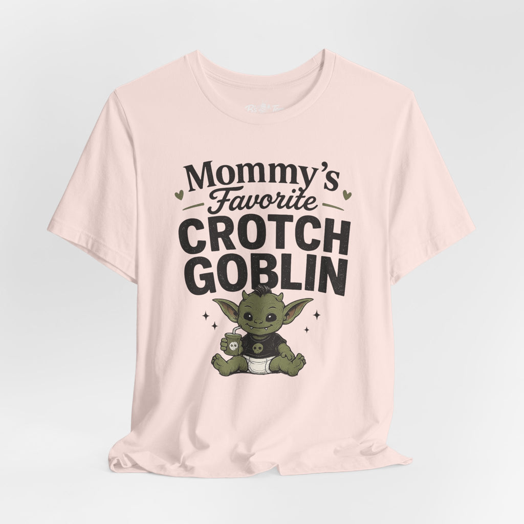 Mommy's Favorite Crotch Goblin | Funny Women's Graphic T-Shirt