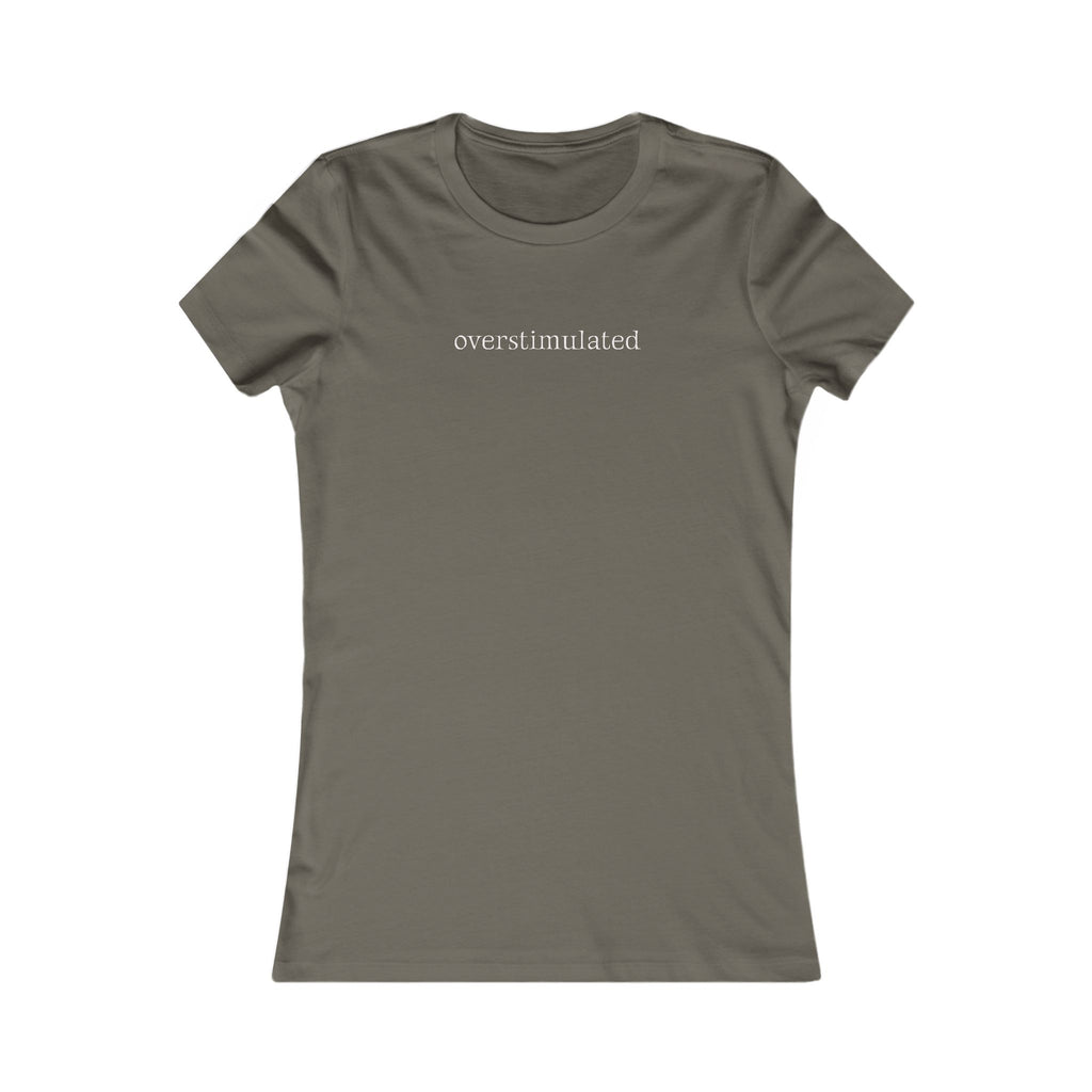 Overstimulated | Women's Premium Minimalist Tee