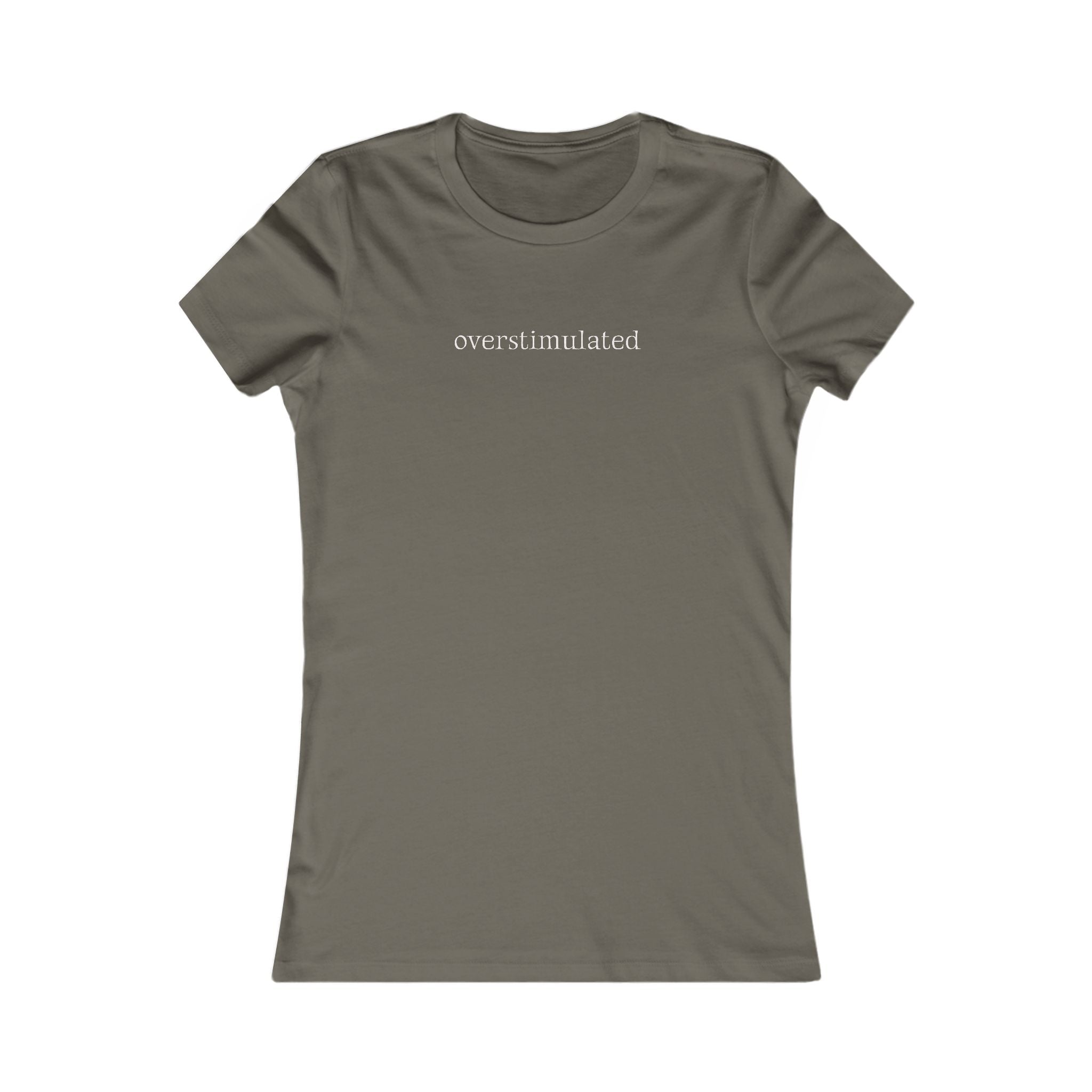 Overstimulated | Women's Premium Minimalist Tee