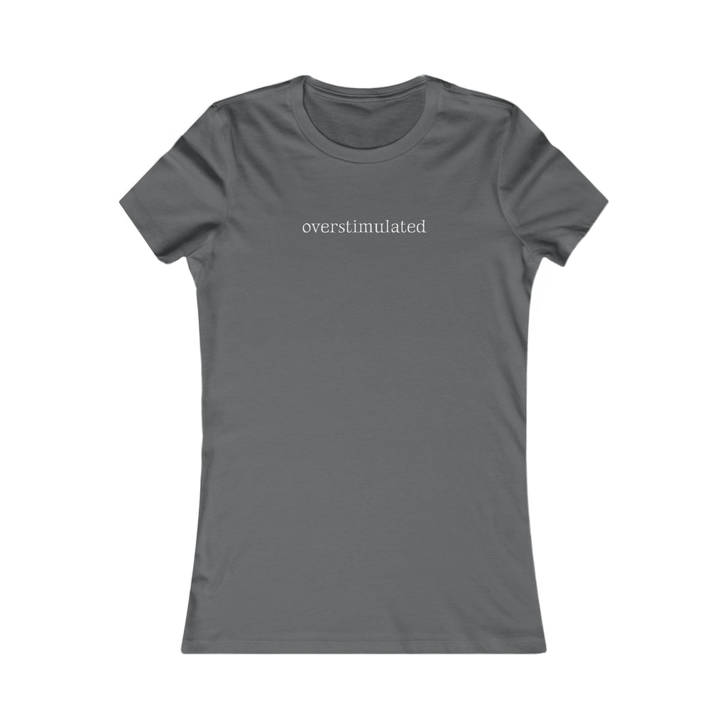 Overstimulated | Women's Premium Minimalist Tee