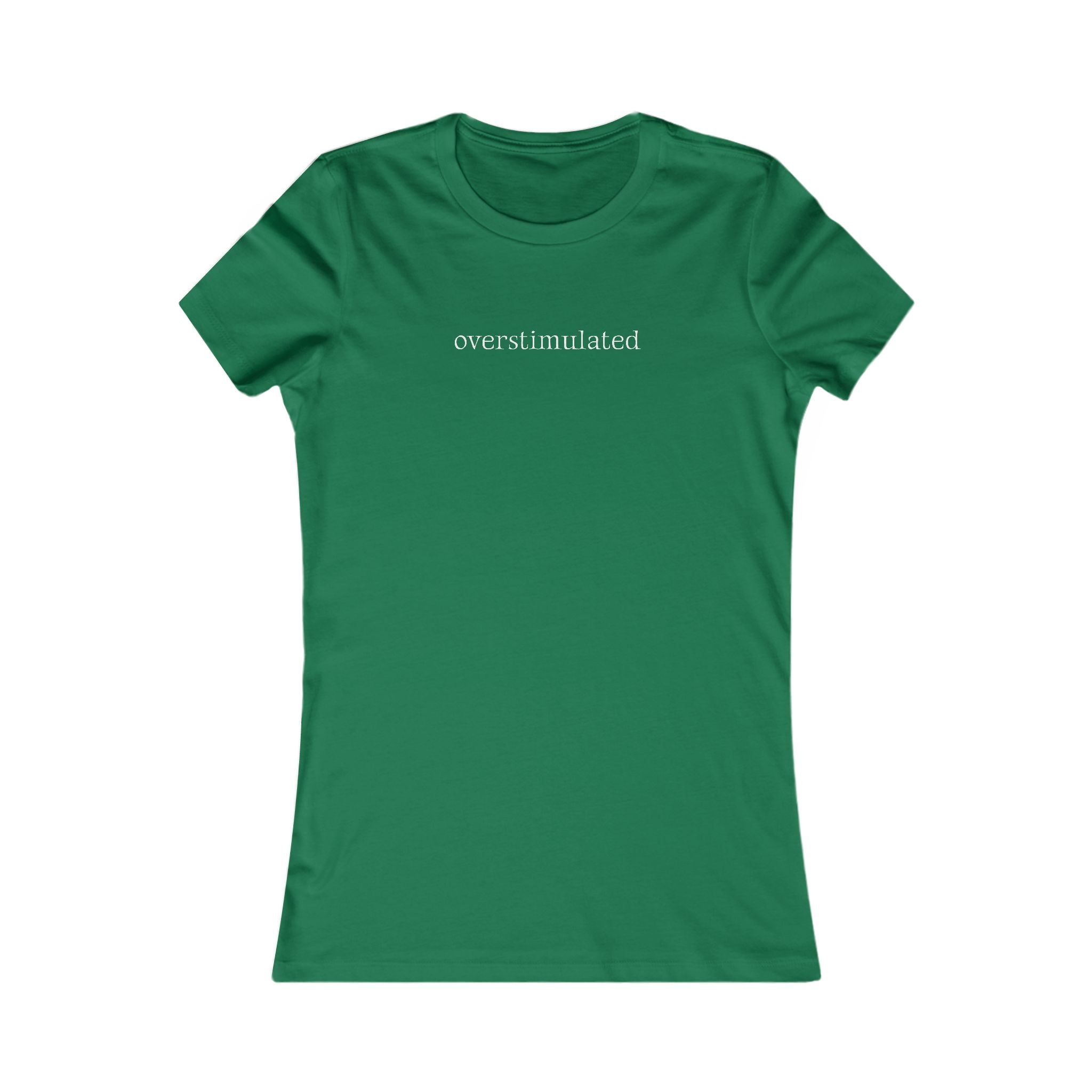Overstimulated | Women's Premium Minimalist Tee