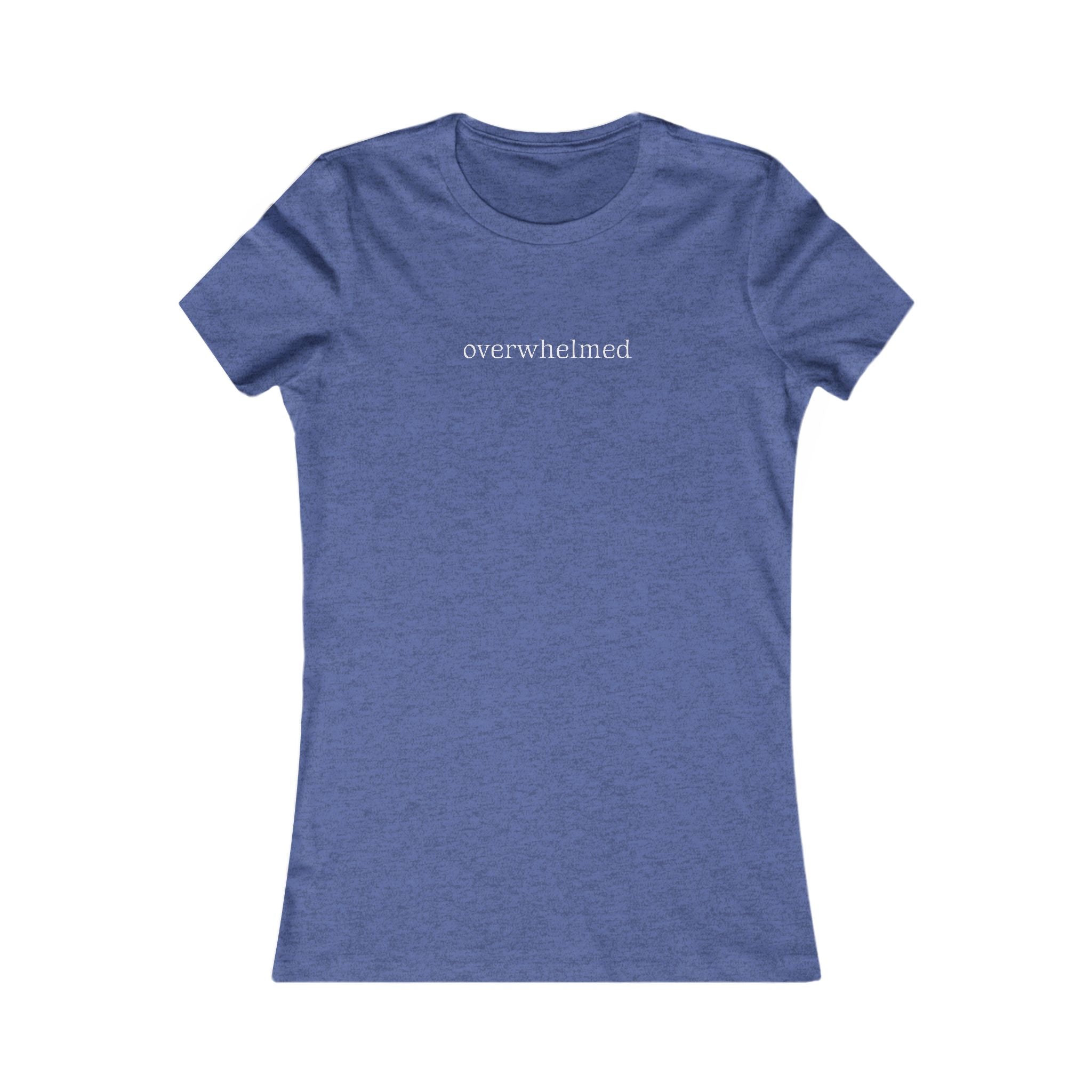 Overwhelmed | Women's Premium Minimalist Tee