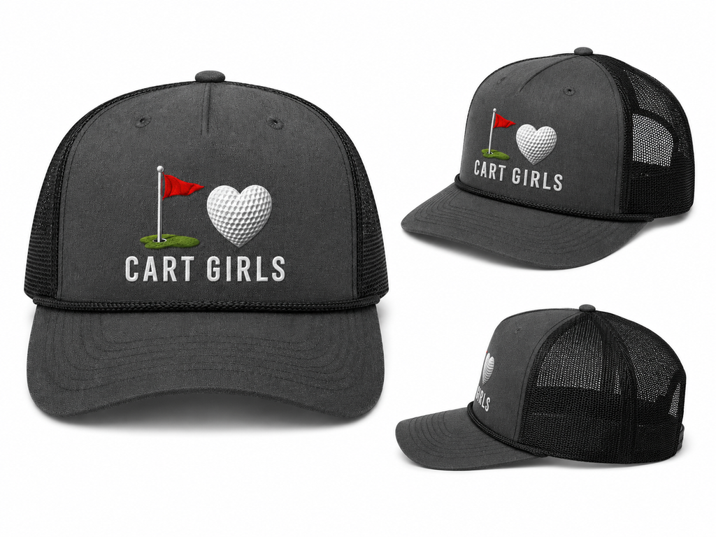 I ❤️ Cart Girls | Richardson Golf Rope Hat I Standard DTF