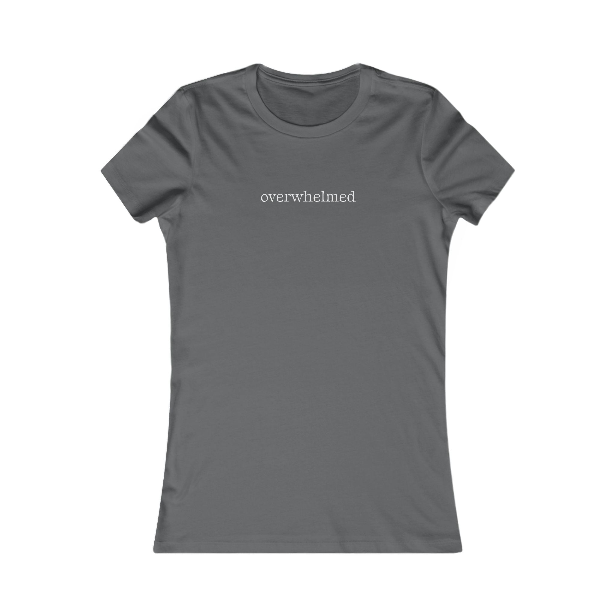 Overwhelmed | Women's Premium Minimalist Tee