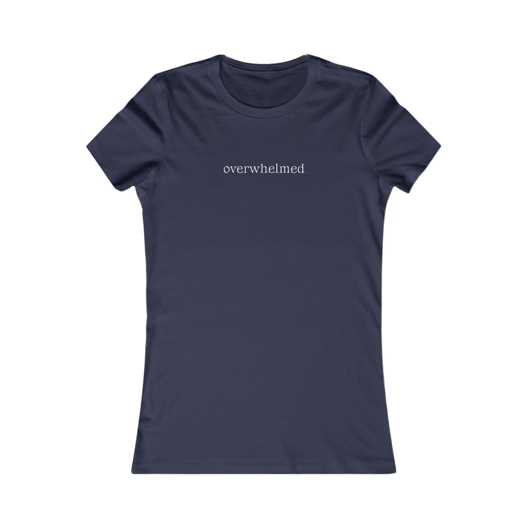 Overwhelmed | Women's Premium Minimalist Tee