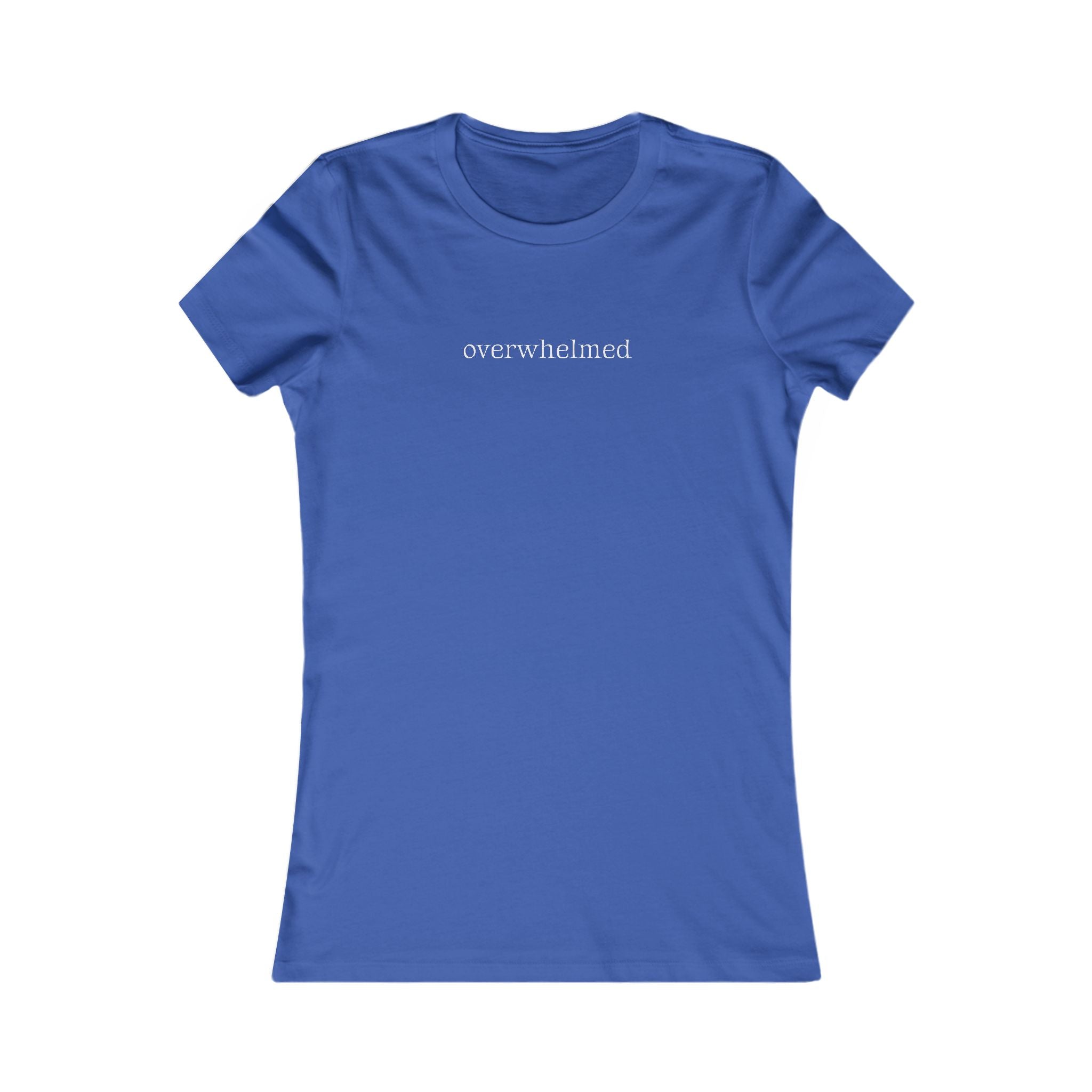 Overwhelmed | Women's Premium Minimalist Tee